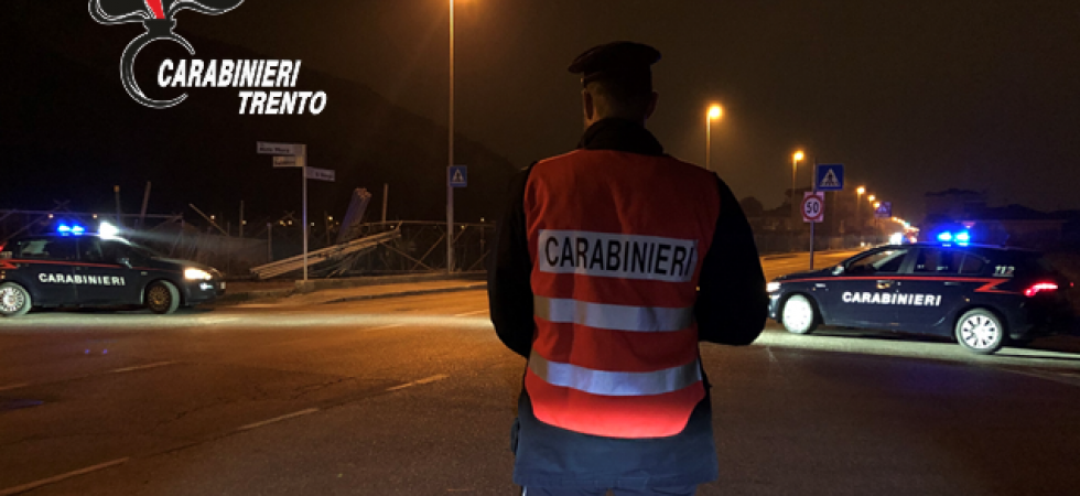 Controlli il sabato sera nell'Alto Garda: ritirate 8 patenti